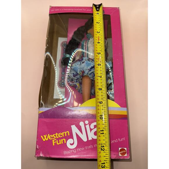 1989 Mattel Western Fun NIA Barbie Friend Doll #9933 Rare Boxed Vintage HTF - Picture 10 of 11